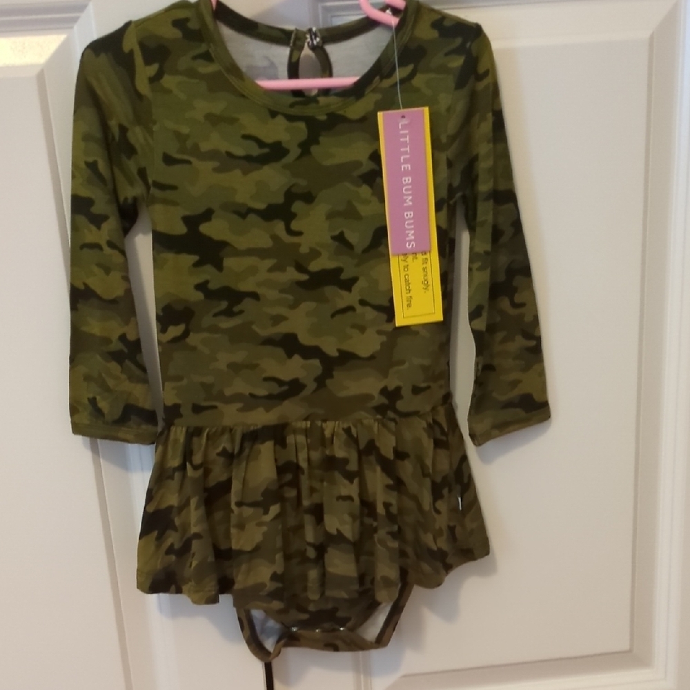 Little Bum Bums Camouflage Baby Bodysuit